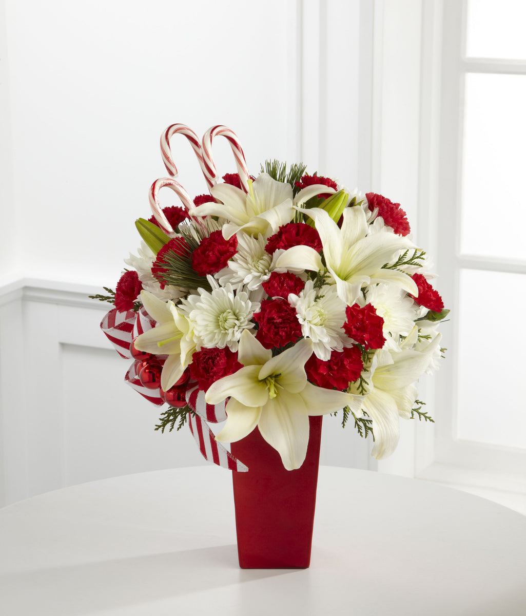 Christmas Candy Cane Bouquet Bloom Floral Design