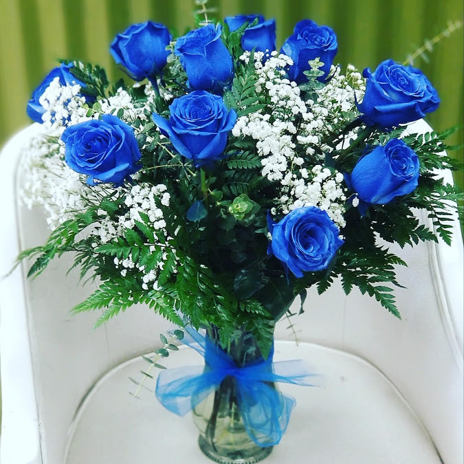 Blue Rose Flower Bouquet
