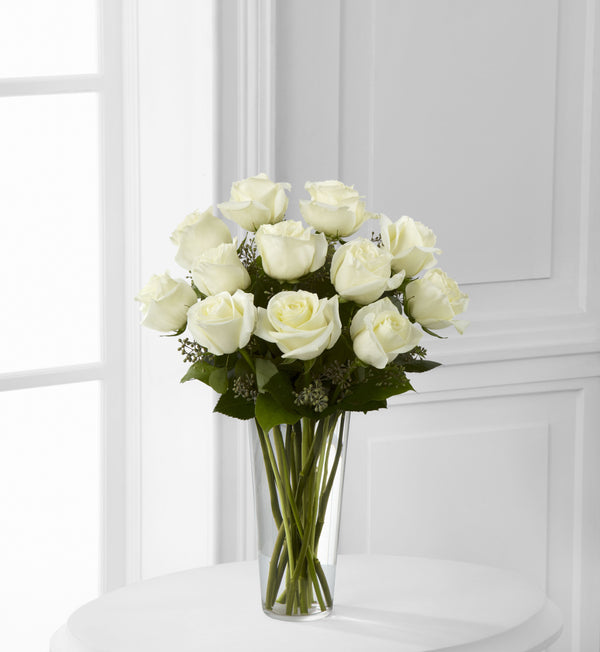 Premium White Stem Roses