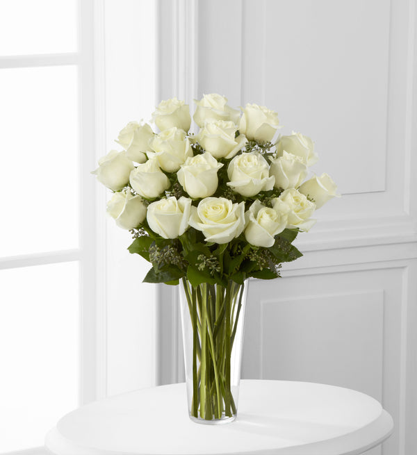 Premium White Stem Roses