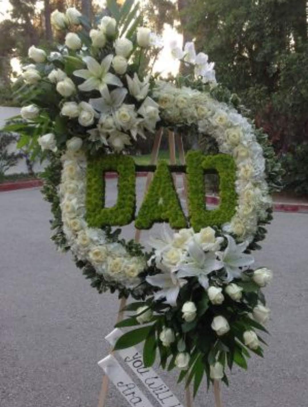 Lovely Dad Wreath Bloom Floral Design